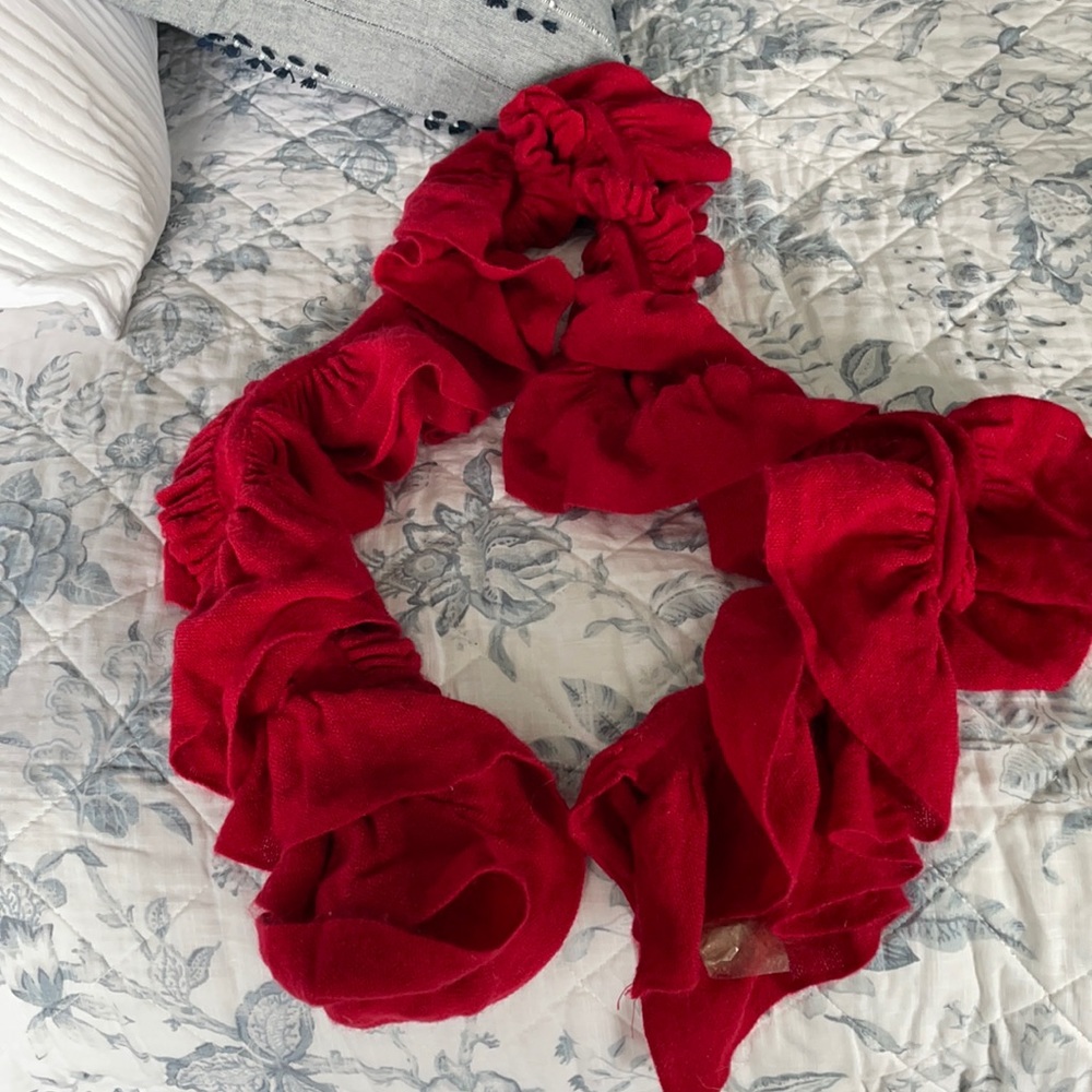 Red fashion scarf